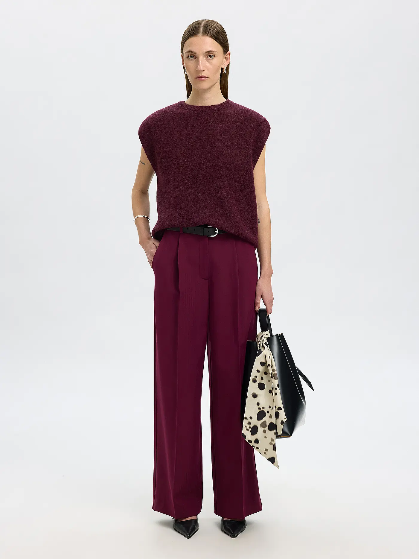 SELECTED FEMME | Pullunder SLFLULU | dunkelrot